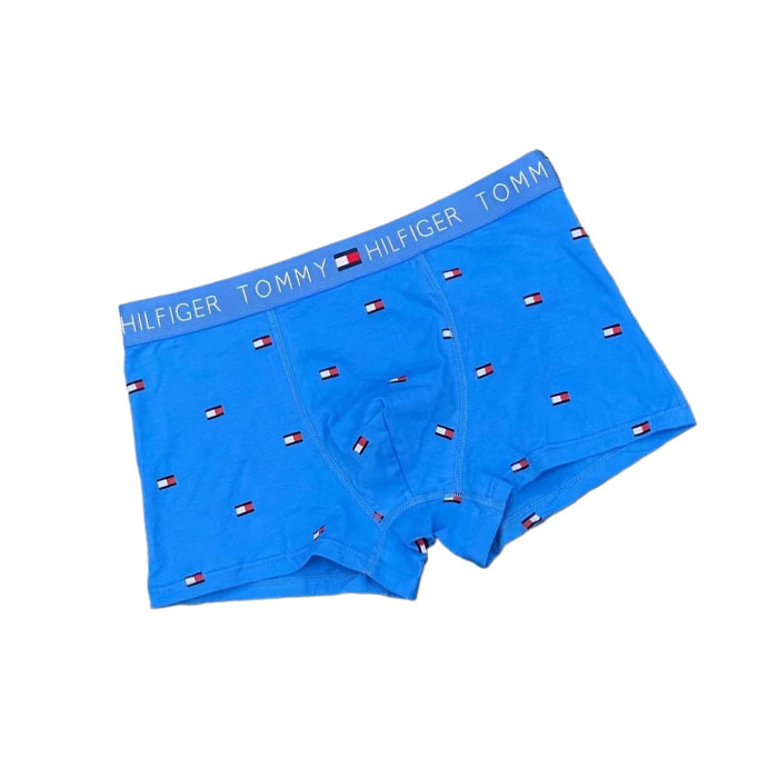 Nuevo Boxer Tommy Hombre Estampado Geometrico Azul